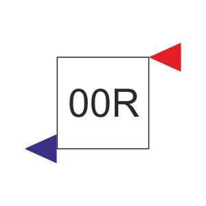 00R - Připojení úhlopříčné boční (přívod vpravo)