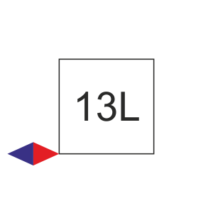 13L - Připojení jednobodové boční levé (pouze s termoventilem MONOBLOCK)