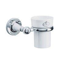Koupelnový držák a pohár (porcelán) Koupelnový držák a pohár (porcelán)